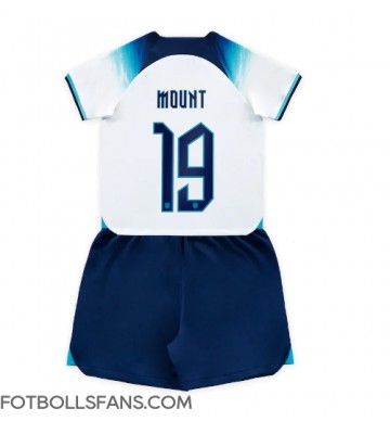 England Mason Mount #19 Replika Hemmatröja Barn VM 2022 Kortärmad (+ Korta byxor)